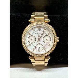 Michael Kors Mini Parker MK5616 Women Rose Gold Analog Dial Quartz Watch JNA223
